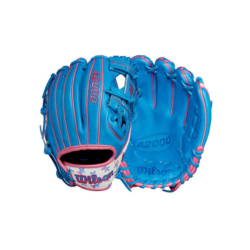 Wilson 2024 A2000 1786 Love The Moment Autism Speaks Fielding Glove Bright Blue/Pink - Sball/Bball Glove And Mitt at Academy Sports