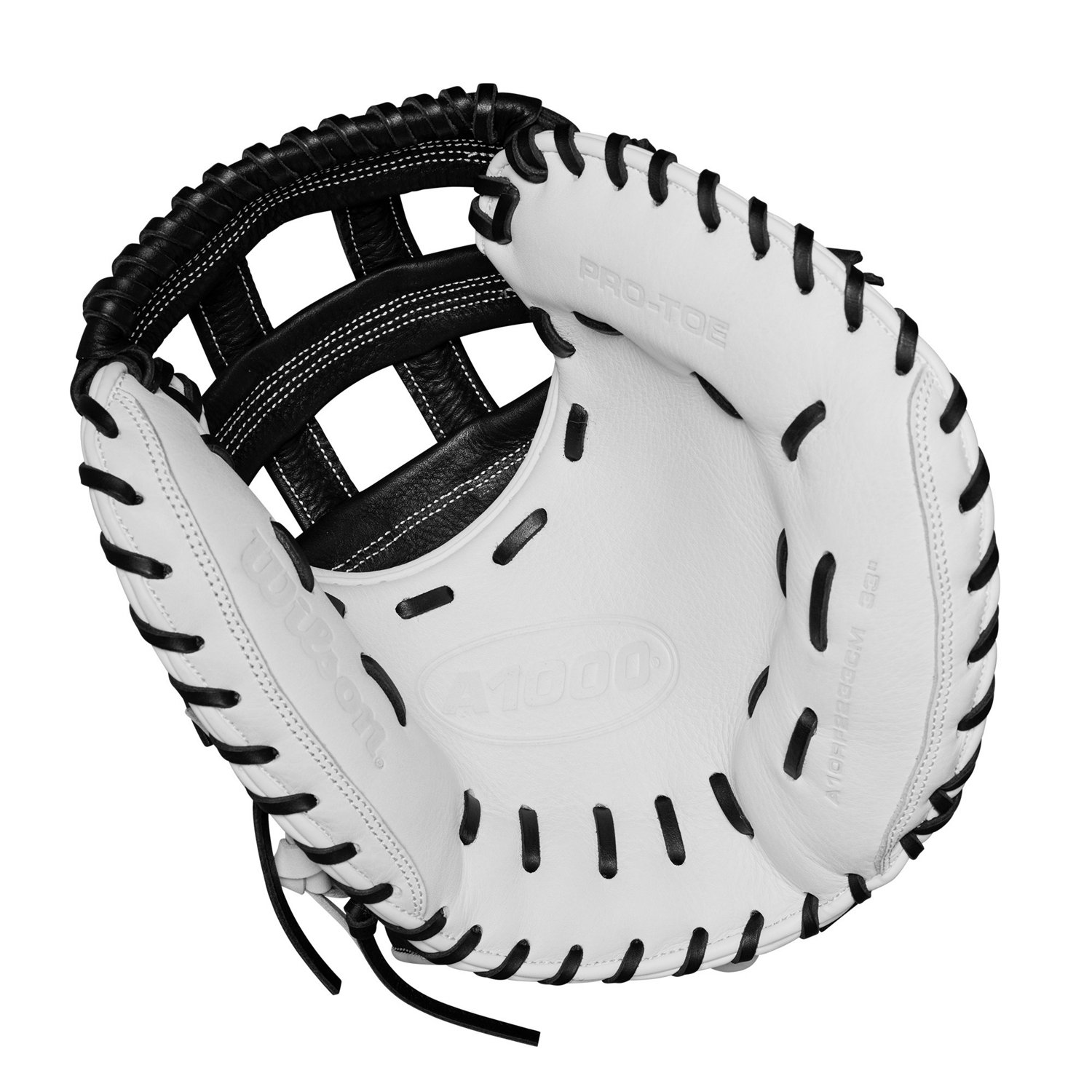 Wilson 33 in A1000 CM33 Fastpitch Softball Catcher’s Mitt                                                                      - view number 3