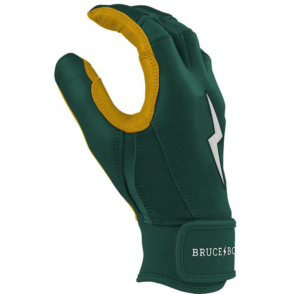 BRUCE BOLT Adults' Premium Pro Short Cuff Batting Gloves                                                                         - view number 5