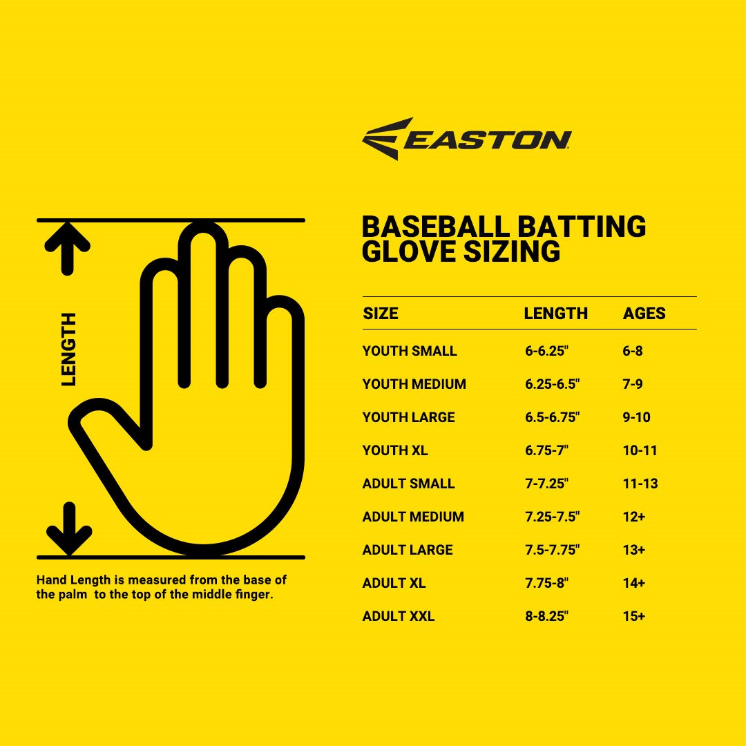 EASTON Walk-Off Ethos Baseball Batting Gloves                                                                                    - view number 5