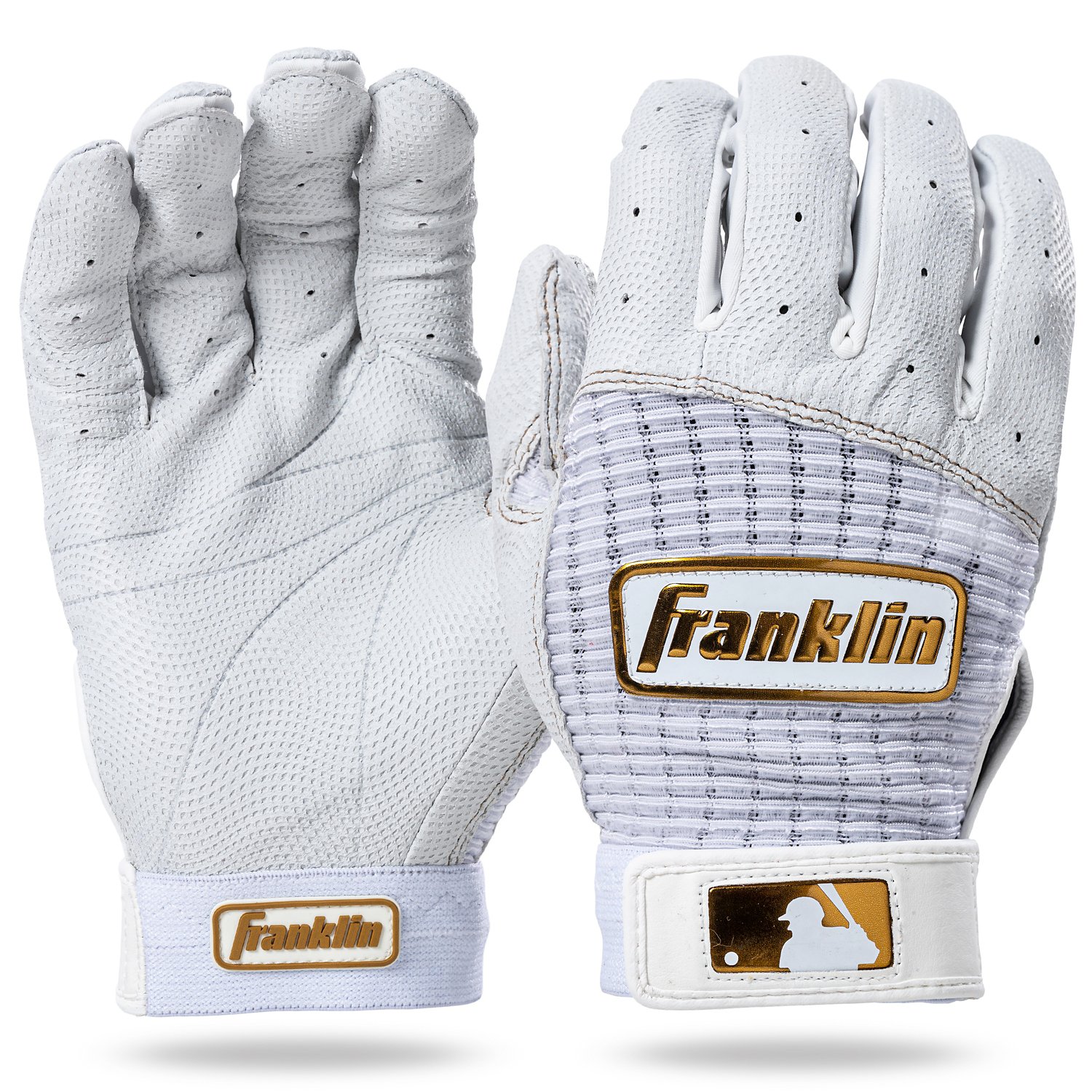 Franklin Adults' Pro Classic Batting Gloves                                                                                      - view number 2