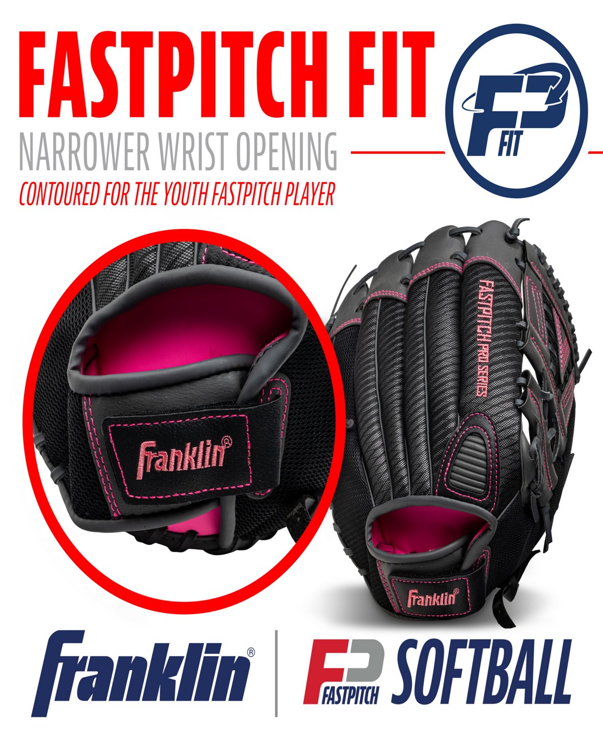 Franklin Pro Series Fast-Pitch Softball Fielding Glove - view number 6
