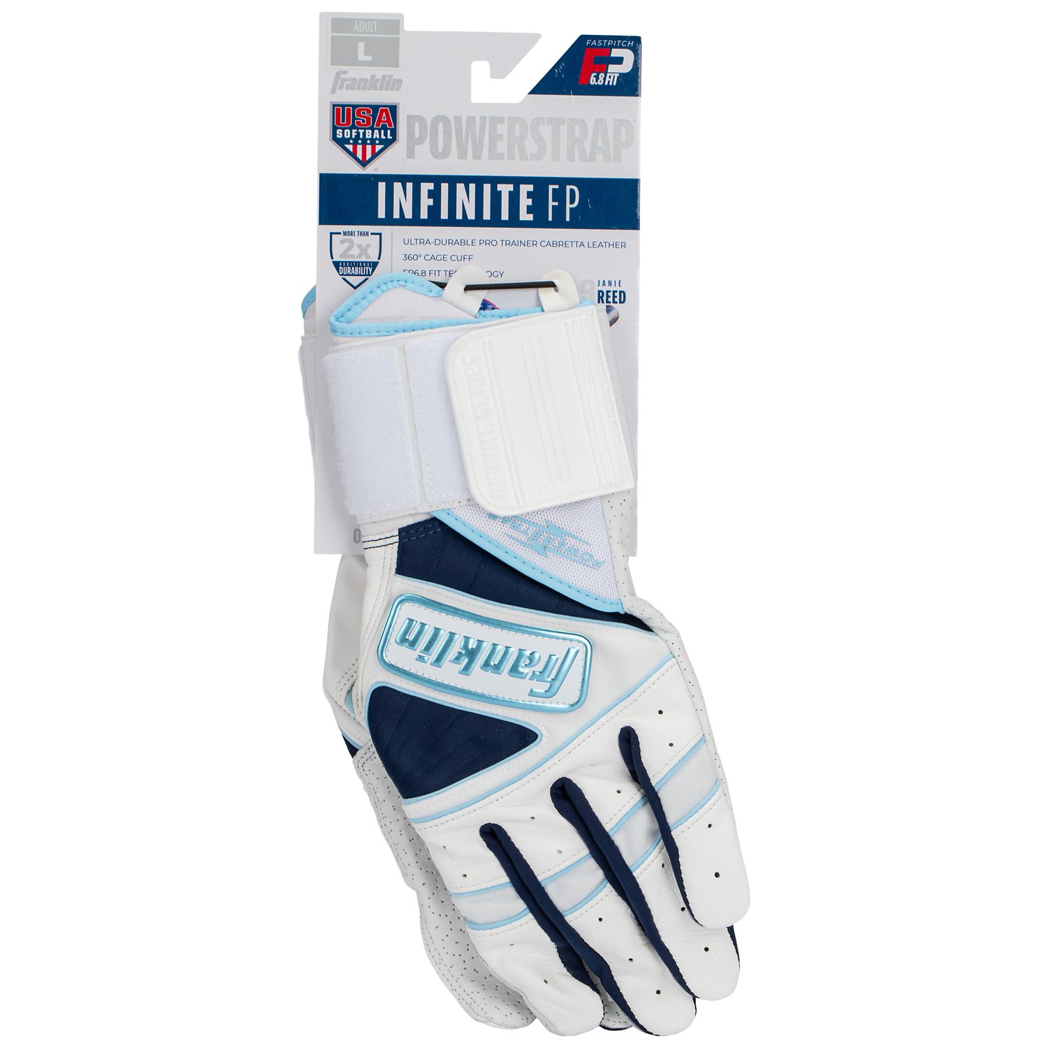 Franklin Women's Infinite Wrap Fastpitch Batting Gloves                                                                          - view number 4