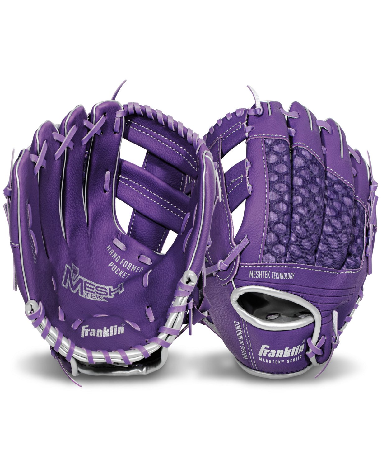 Franklin Youth Meshtek 9.5" T-ball Glove with Ball - view number 3