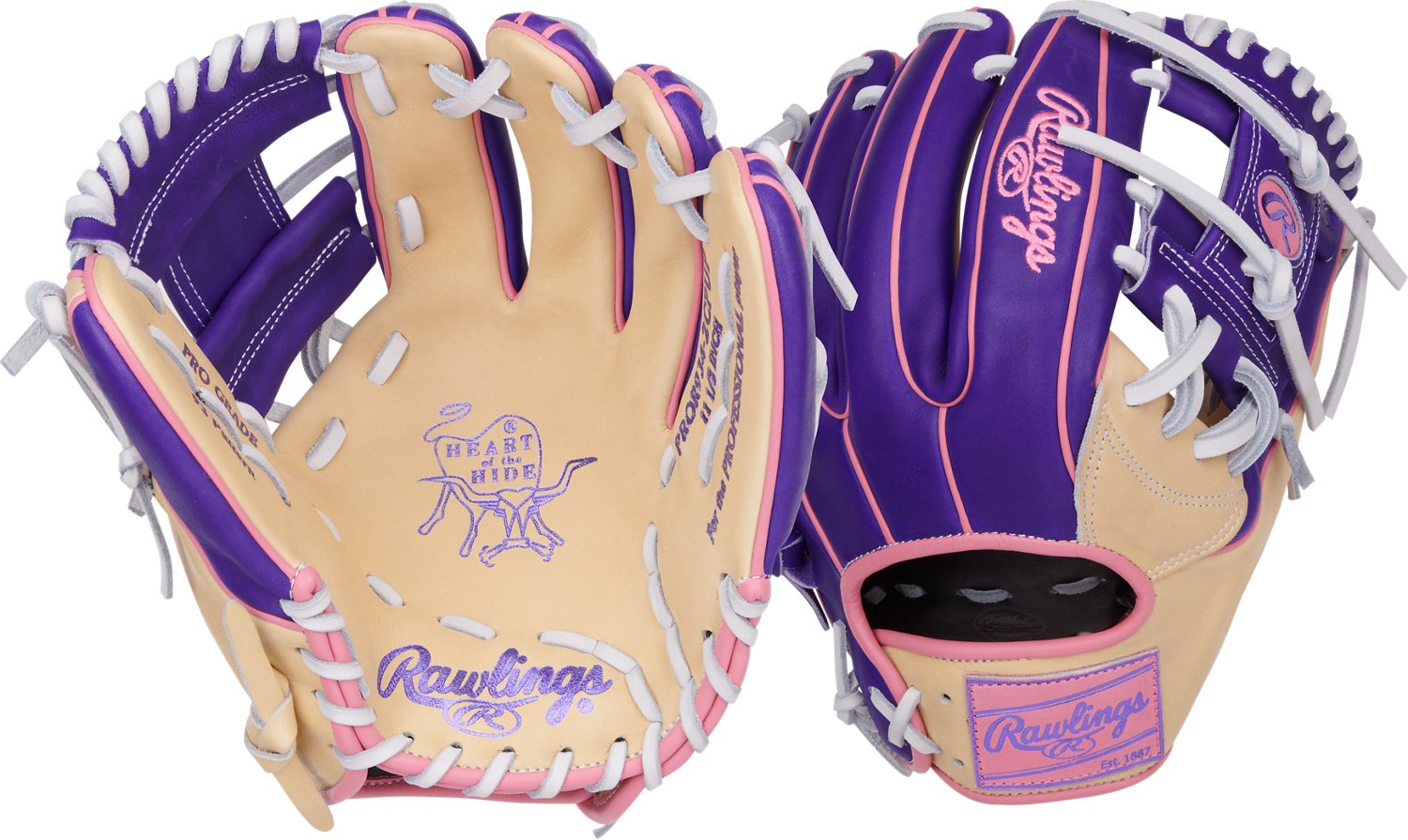 Rawlings 11.5 in Heart of the Hide Vibrant Series Infield Baseball Glove                                                         - view number 1