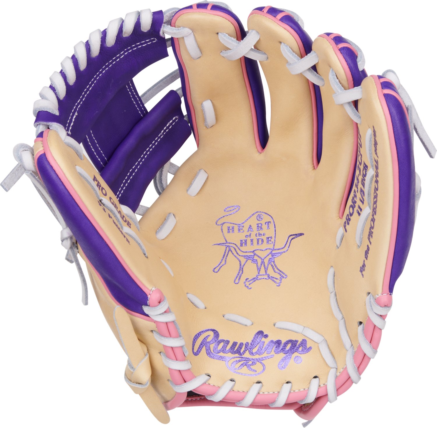 Rawlings 11.5 in Heart of the Hide Vibrant Series Infield Baseball Glove                                                         - view number 4
