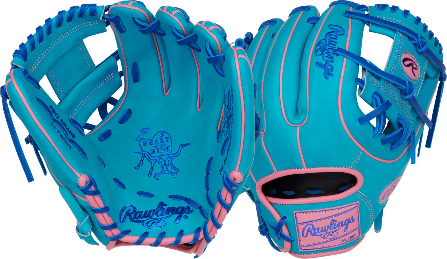 Rawlings 11.5 in Heart of the Hide Vibrant Series Infield Baseball Glove                                                         - view number 1