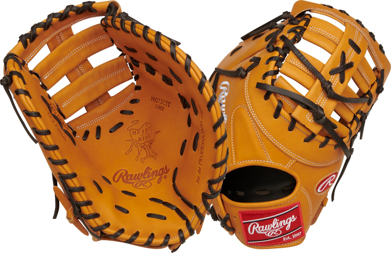 Rawlings Heart of the Hide Traditional Series 13 in Baseball First Base Mitt                                                     - view number 2