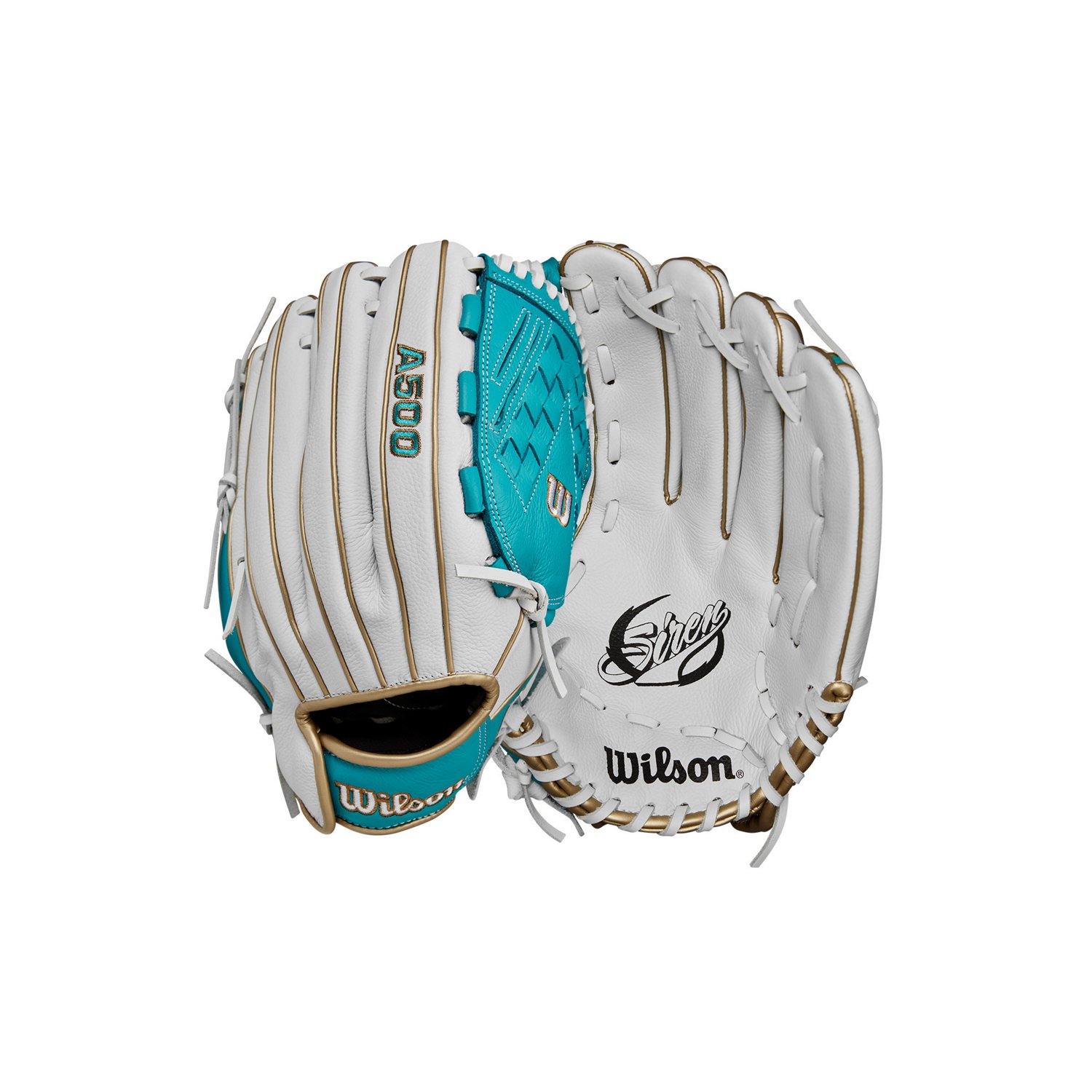Wilson 12.5 in Youth A500 Siren Fast-Pitch Outfield Softball Glove - view number 2