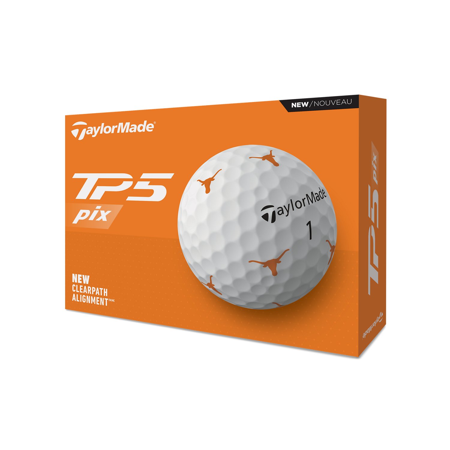 TaylorMade University of Texas 2024 TP5 Pix Golf Balls                                                                           - view number 2