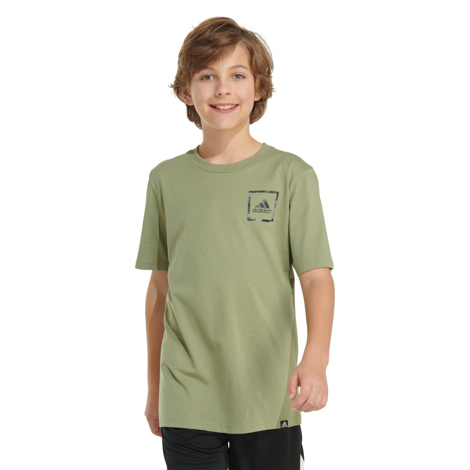 adidas Boys' Camo Mix Up Graphic T-shirt                                                                                         - view number 1