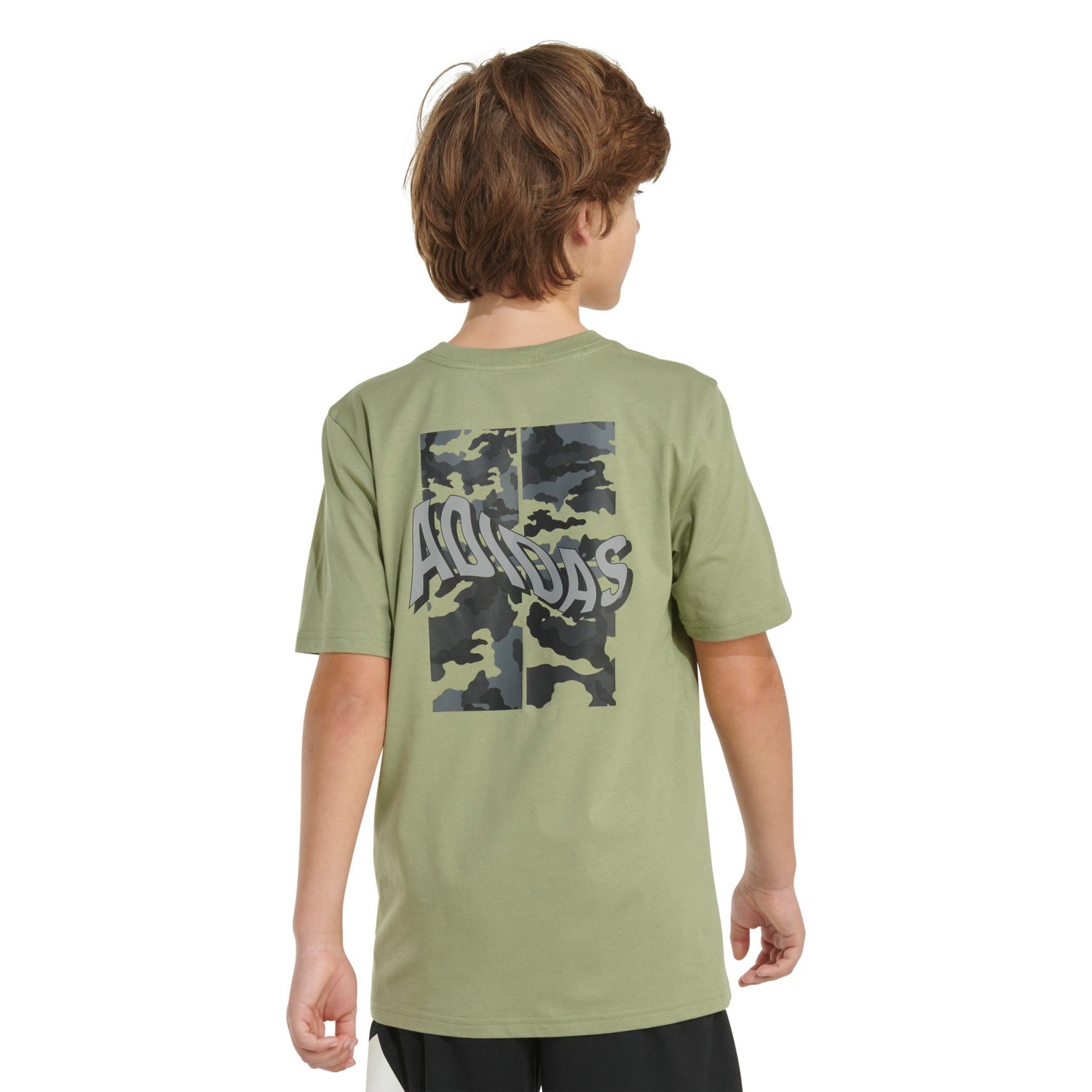 adidas Boys' Camo Mix Up Graphic T-shirt                                                                                         - view number 3