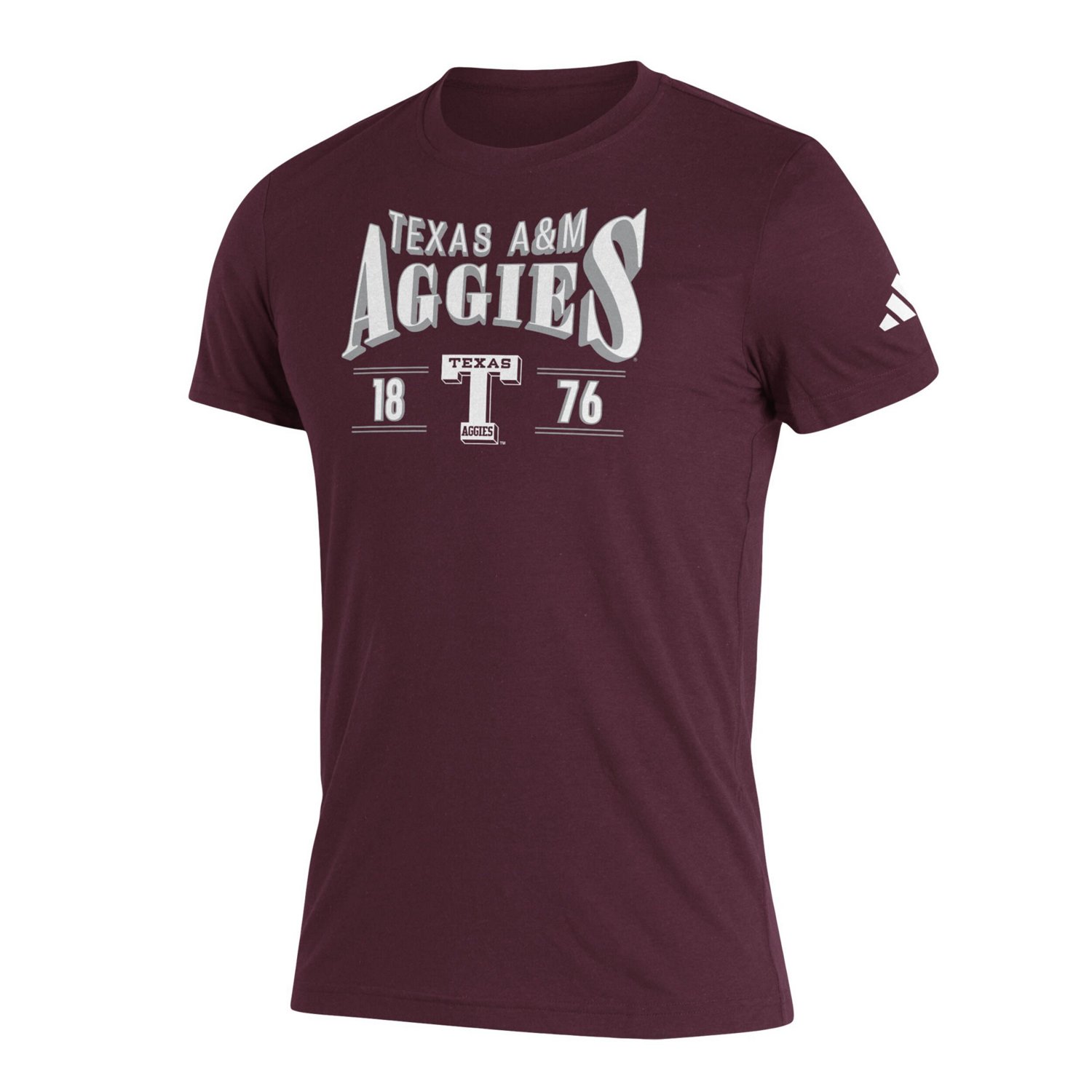adidas Texas AM Aggies Along The Shadow Tri-Blend T-Shirt