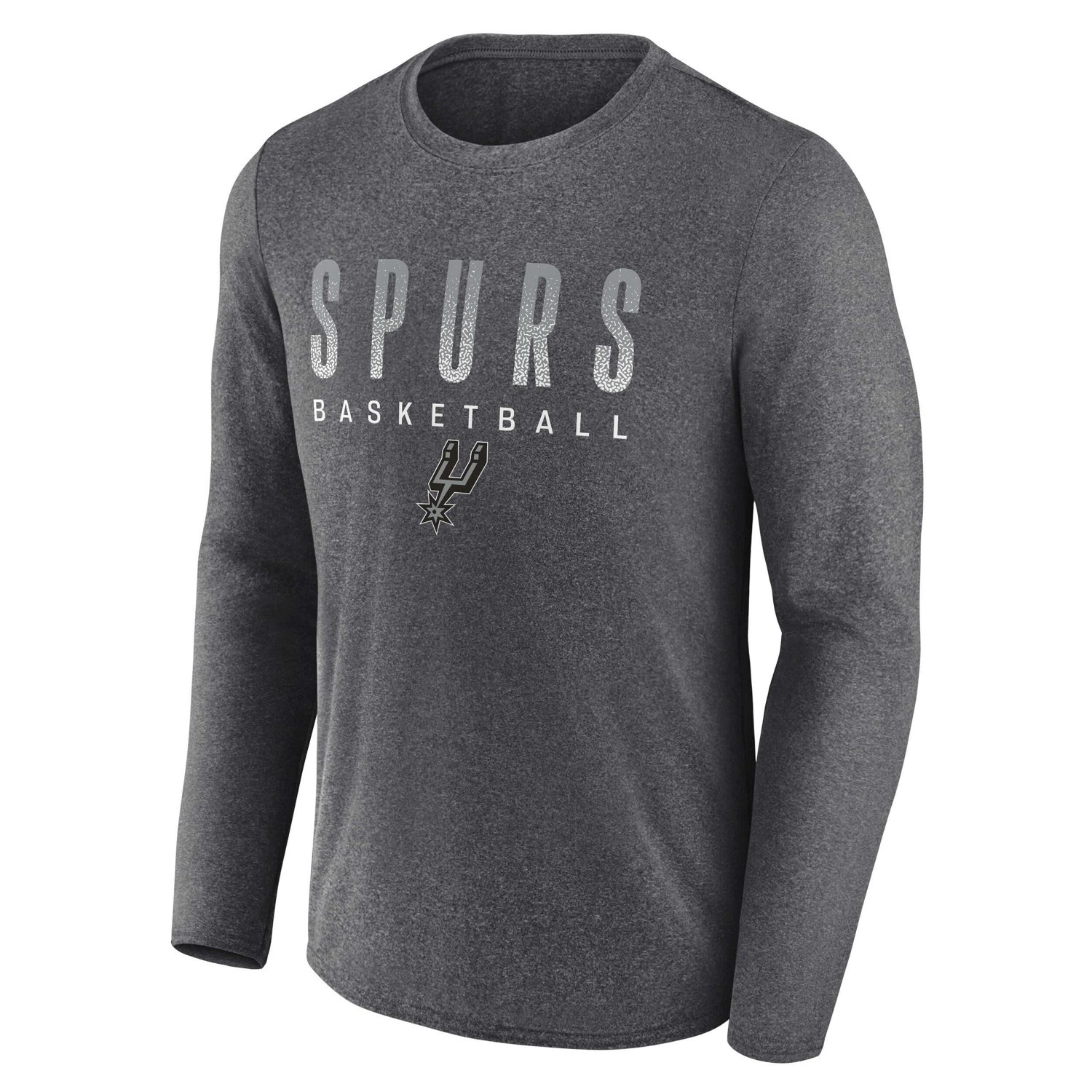 Fanatics Branded Heathered Charcoal San Antonio Spurs Where Legends Play Iconic Practice Long Sleeve T-Shirt - view number 2