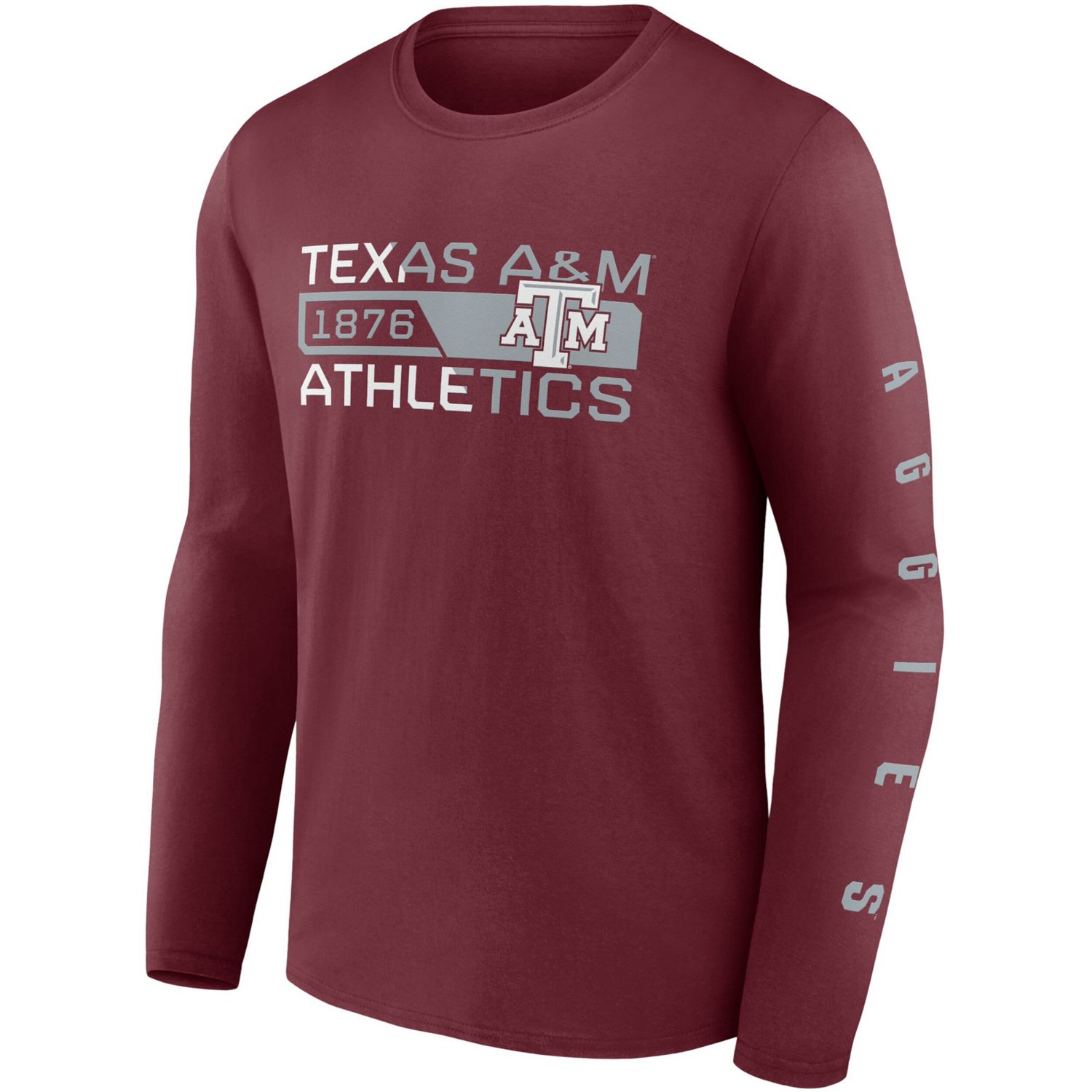 Fanatics Branded Texas AM Aggies Broad Jump 2-Hit Long Sleeve T-Shirt - view number 2