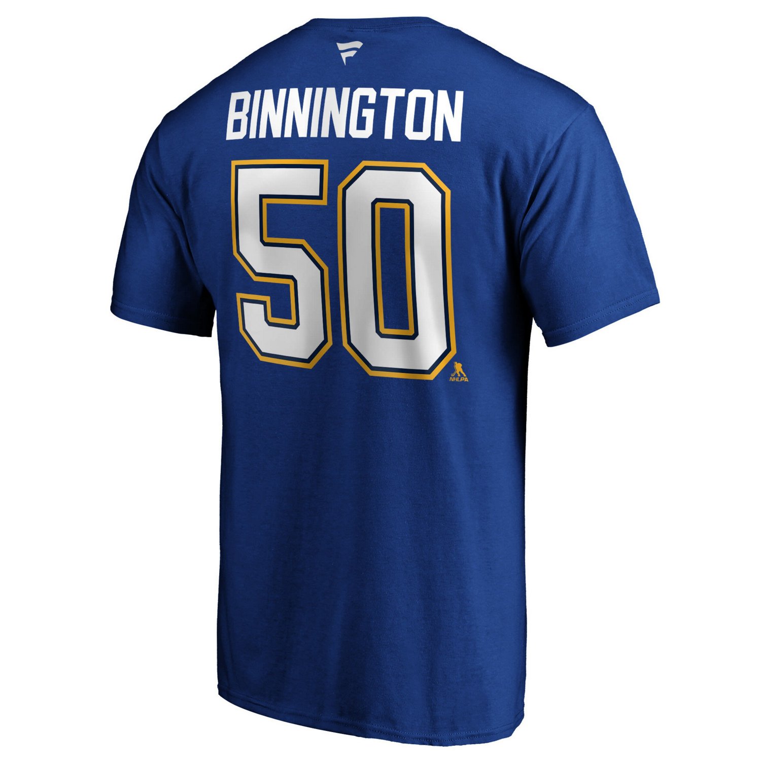 Fanatics Jordan Binnington St Louis s Team Authentic Stack Name  Number T-Shirt - view number 3