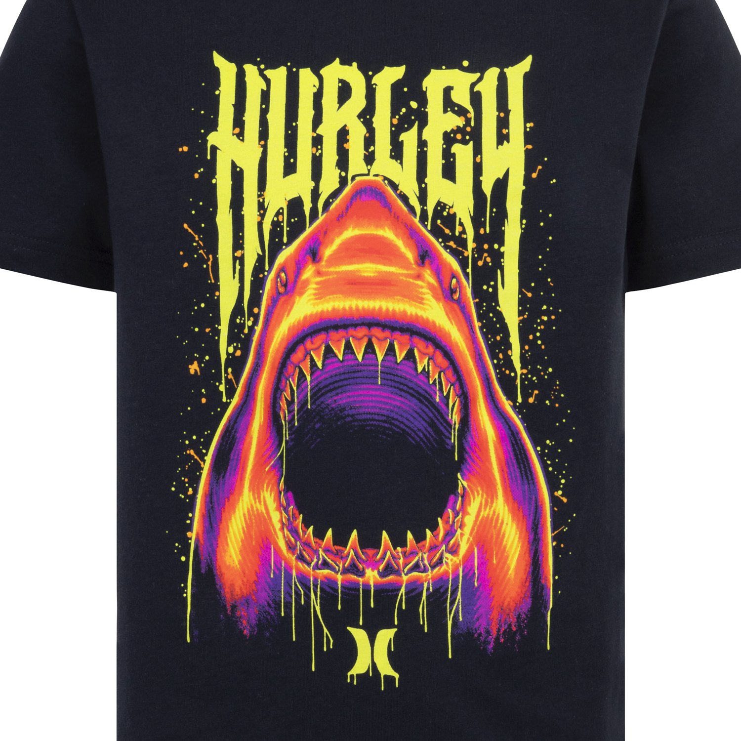 Hurley Boys' Shark Drip Graphic T-shirt - view number 3