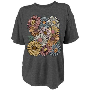 Live Outside the Limits Women's Flowers Oversize T-shirt                                                                        