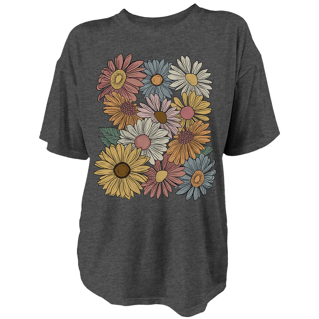 Live Outside the Limits Women's Flowers Oversize T-shirt                                                                         - view number 1