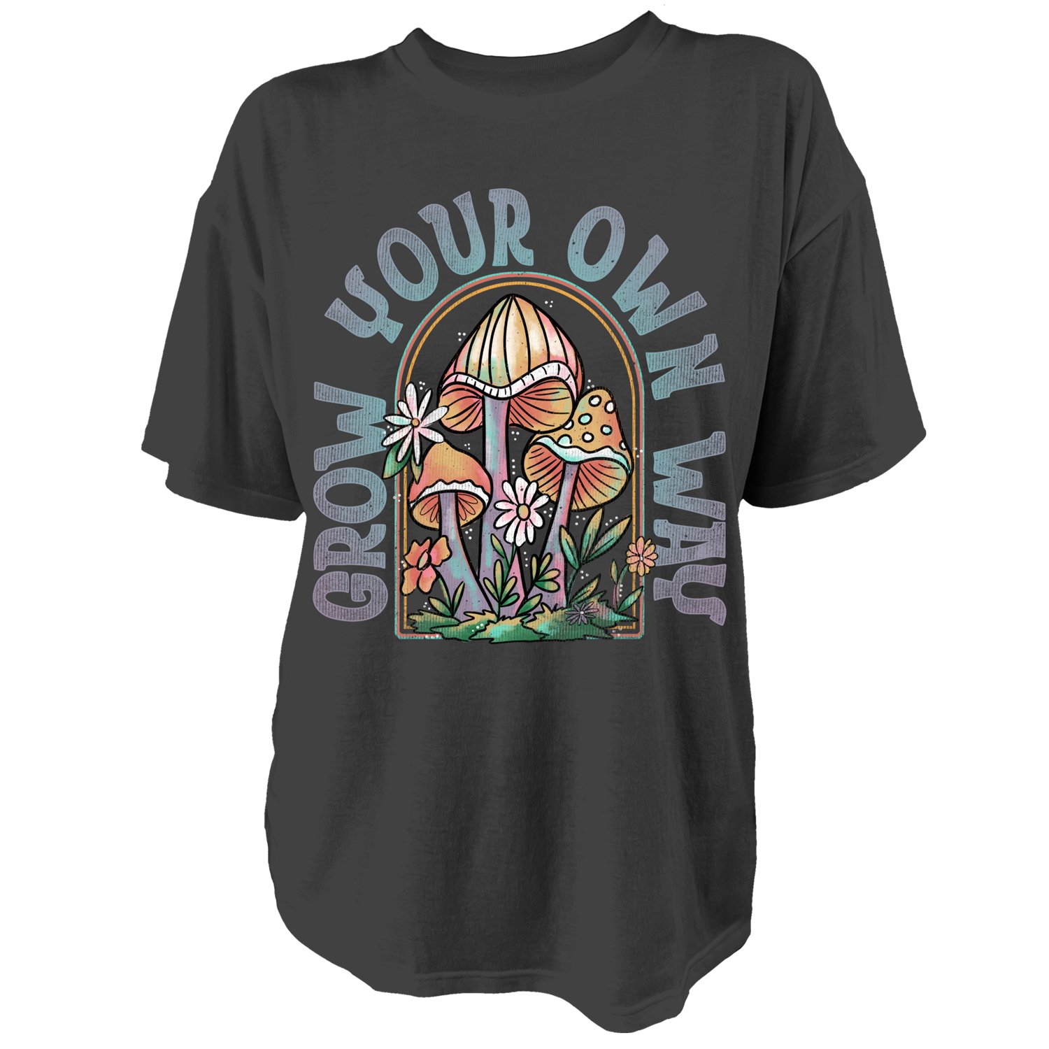 Live Outside the Limits Women's Mushroom Oversize T-shirt