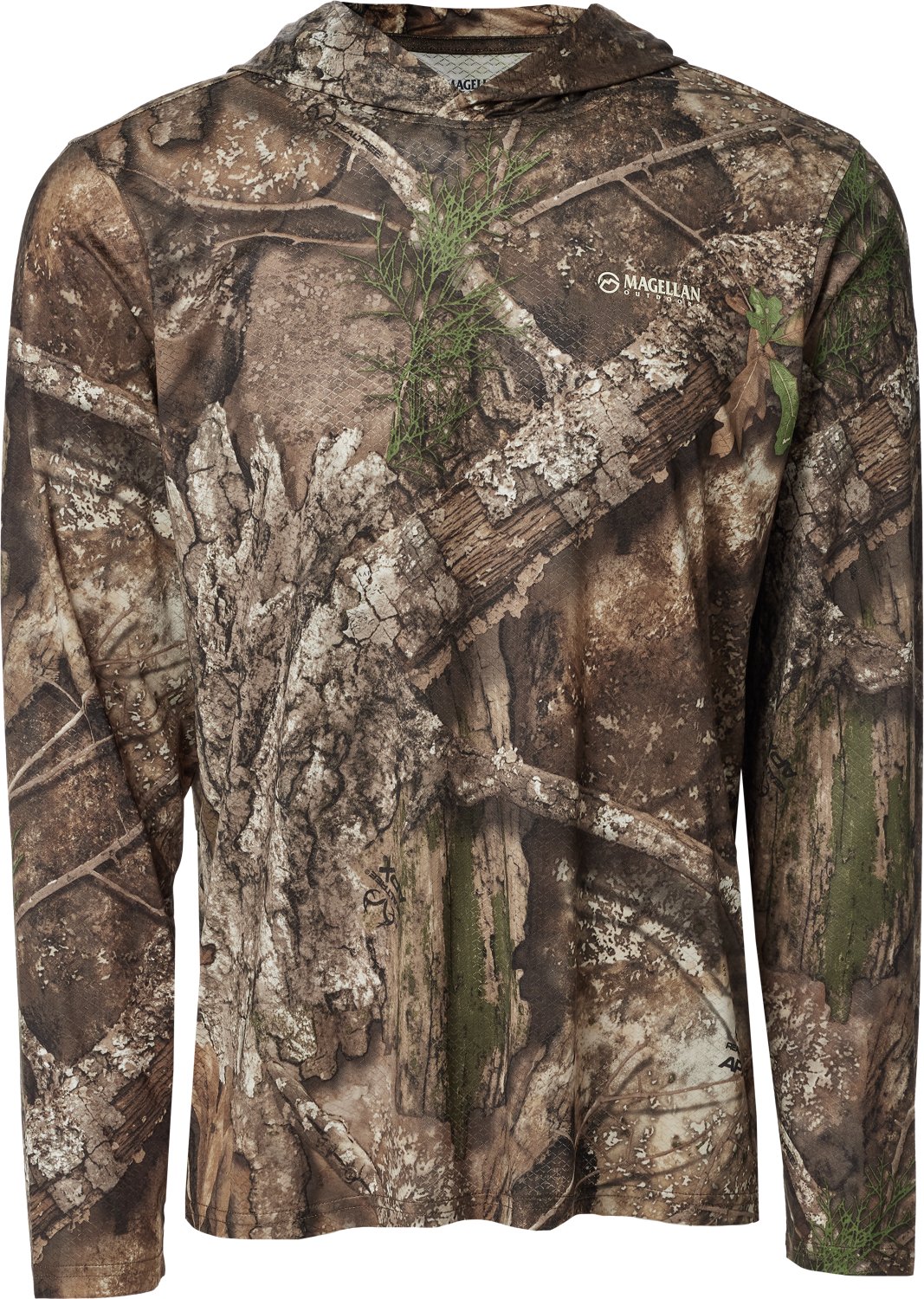 Magellan Outdoors Hunt Gear Men's Eagle Pass Tech Mesh Long Sleeve Hooded T-shirt - view number 1