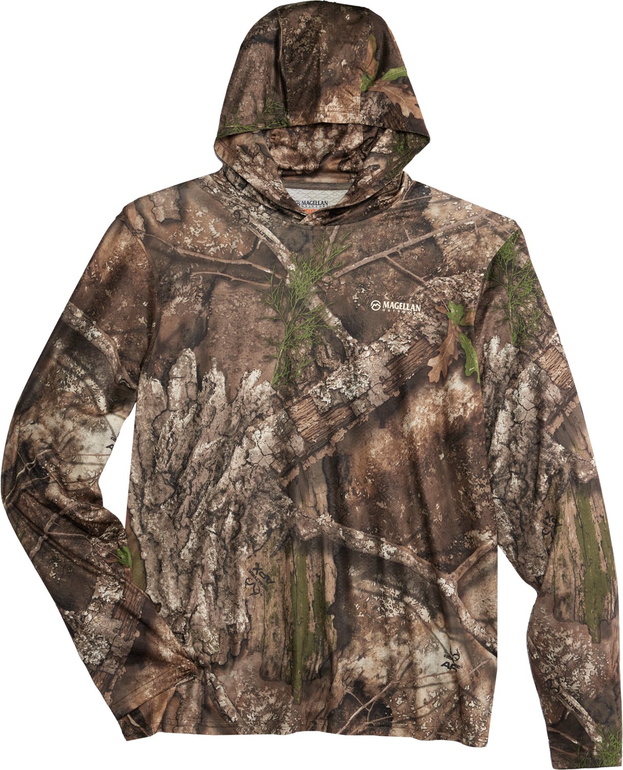 Magellan Outdoors Hunt Gear Men's Eagle Pass Tech Mesh Long Sleeve Hooded T-shirt - view number 3