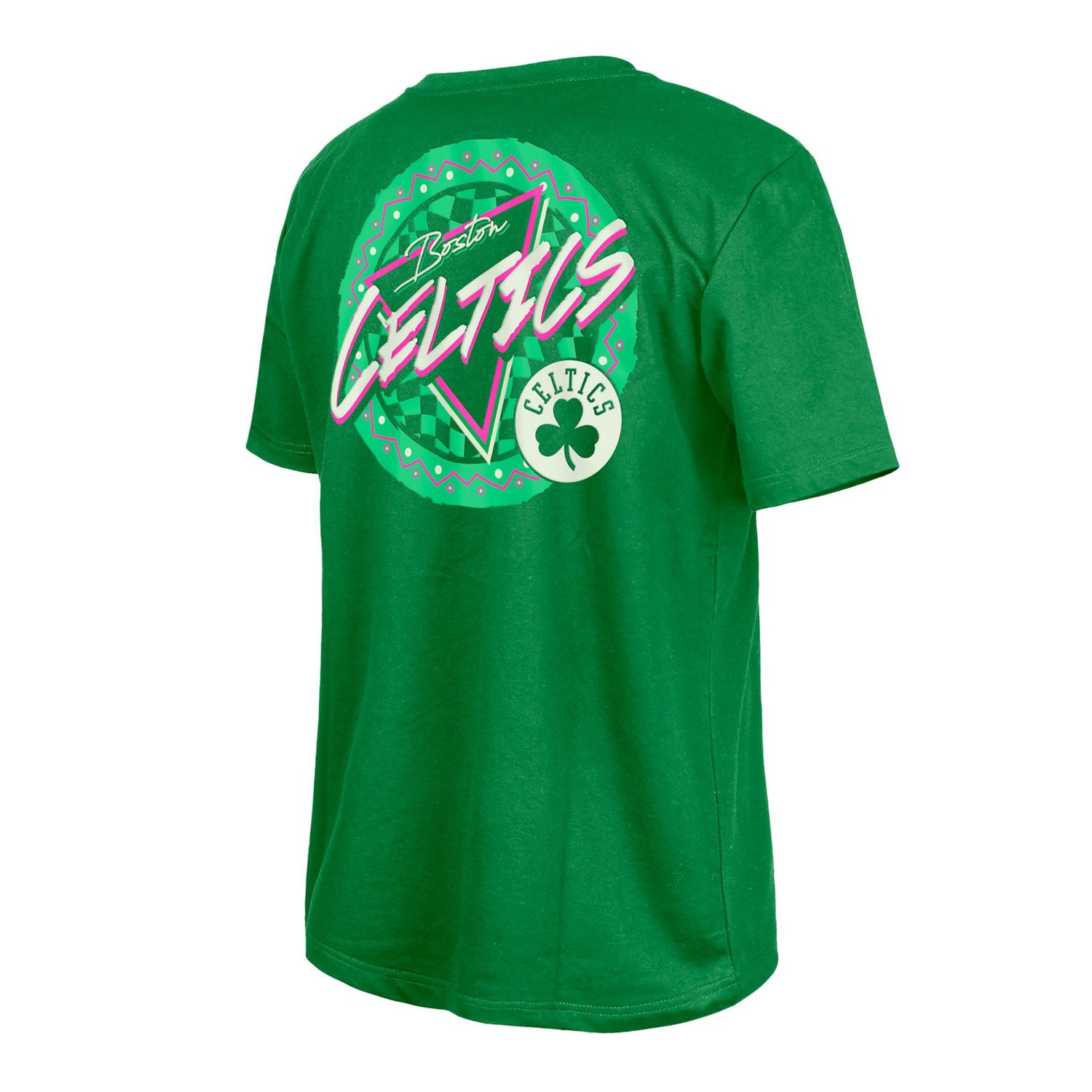 New Era Men's Bostic Celtics Glow-in-the-Dark Graphic T-shirt - view number 3