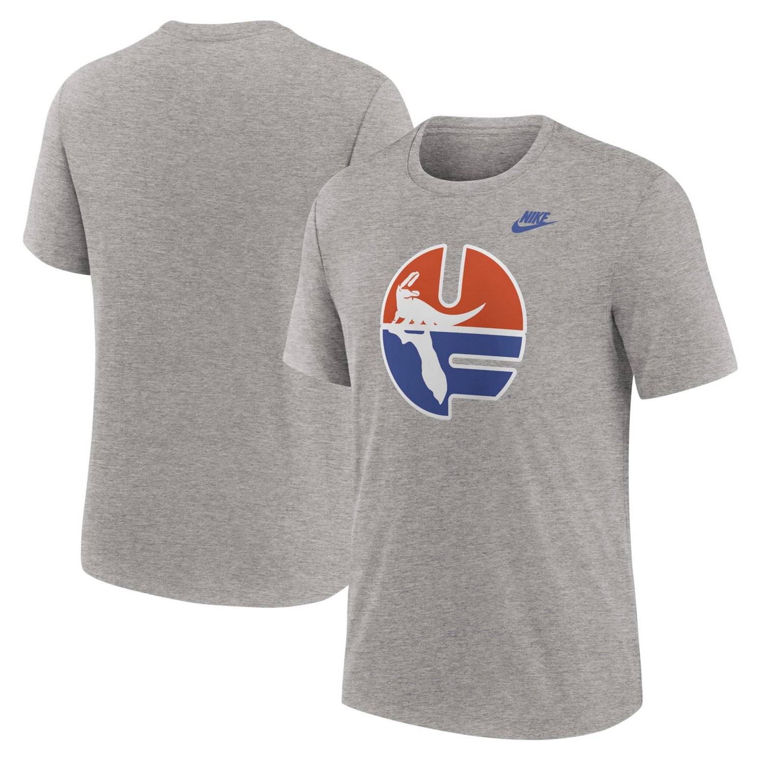Nike Heather Florida Gators Blitz Evergreen Legacy Primary Tri-Blend T-Shirt                                                     - view number 1