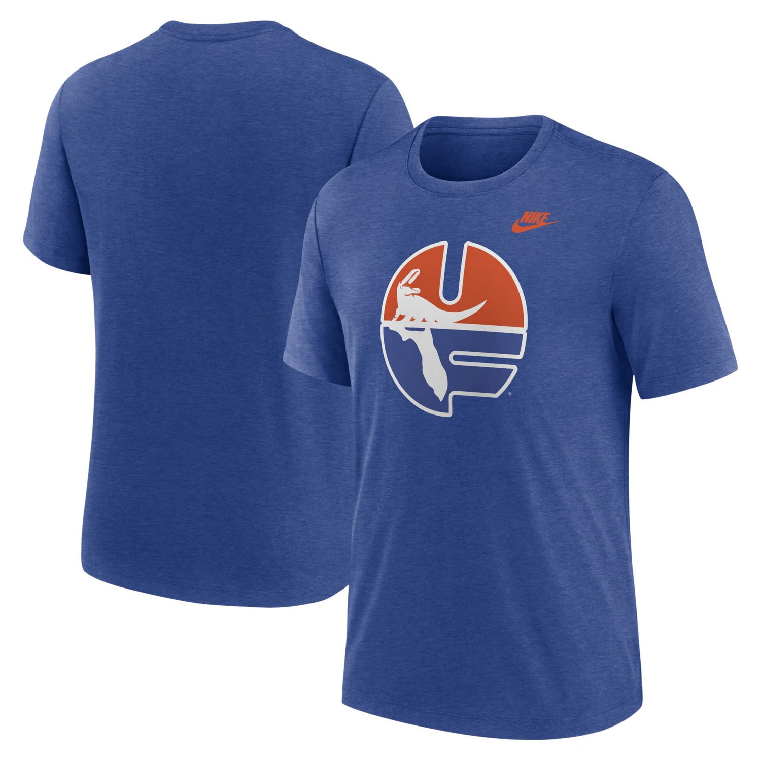 Nike Heather Florida Gators Blitz Evergreen Legacy Primary Tri-Blend T-Shirt