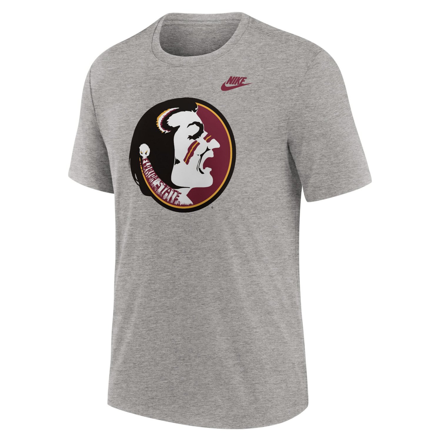 Nike Heather Florida State Seminoles Blitz Evergreen Legacy Primary Tri-Blend T-Shirt                                            - view number 2