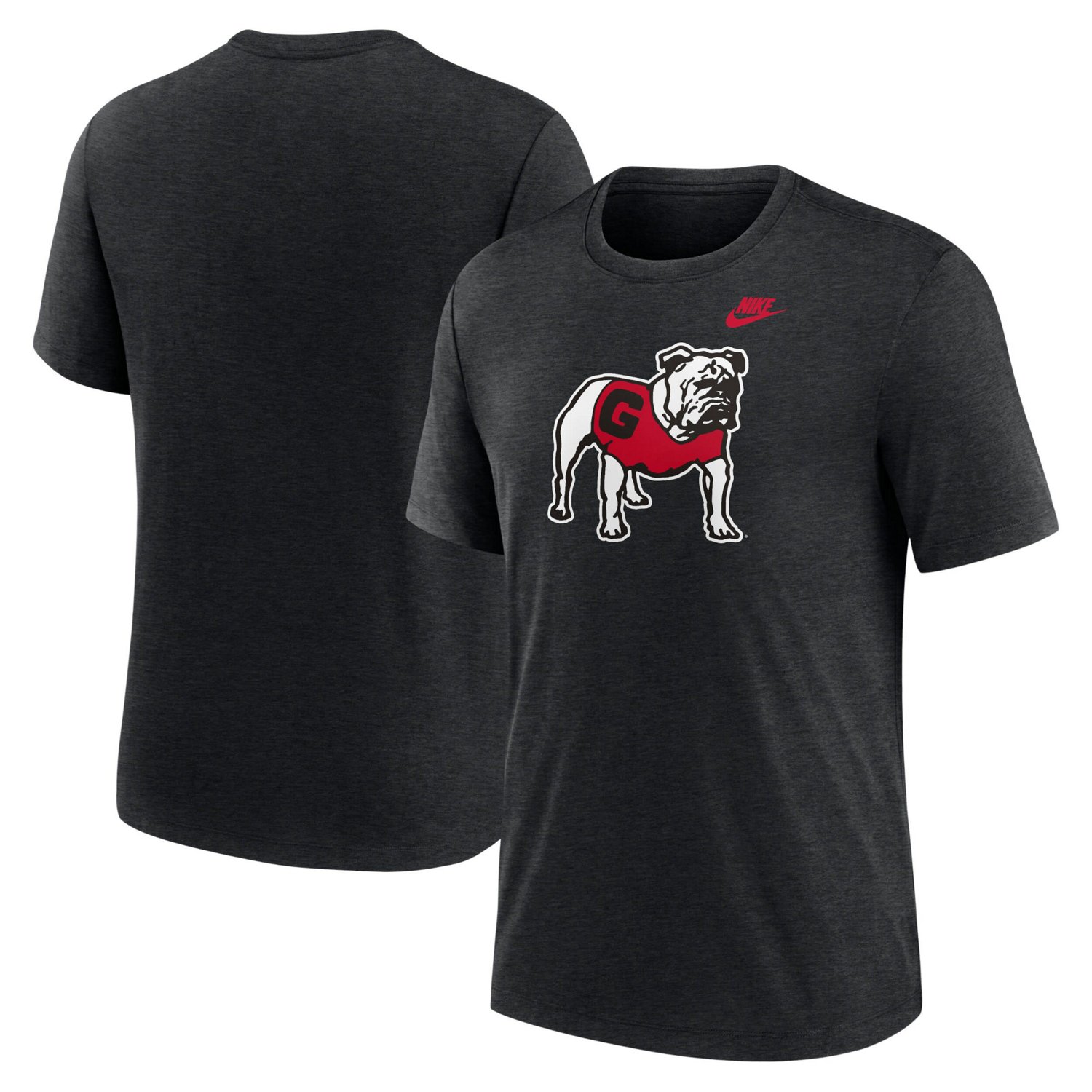 Nike Heather Georgia Bulldogs Blitz Evergreen Legacy Primary Tri-Blend T-Shirt - view number 1