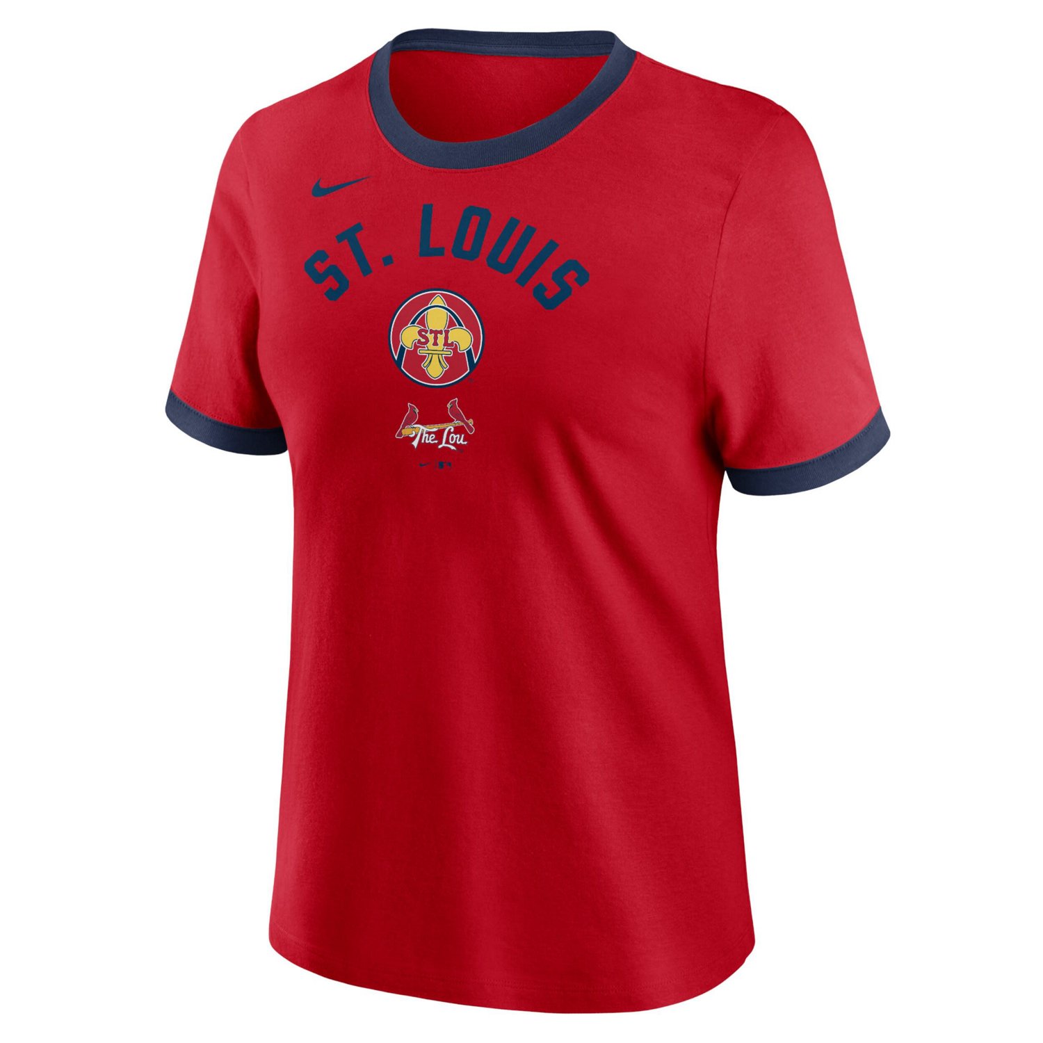 Nike St Louis Cardinals 2024 City Connect Ringer Tri-Blend T-Shirt - view number 2