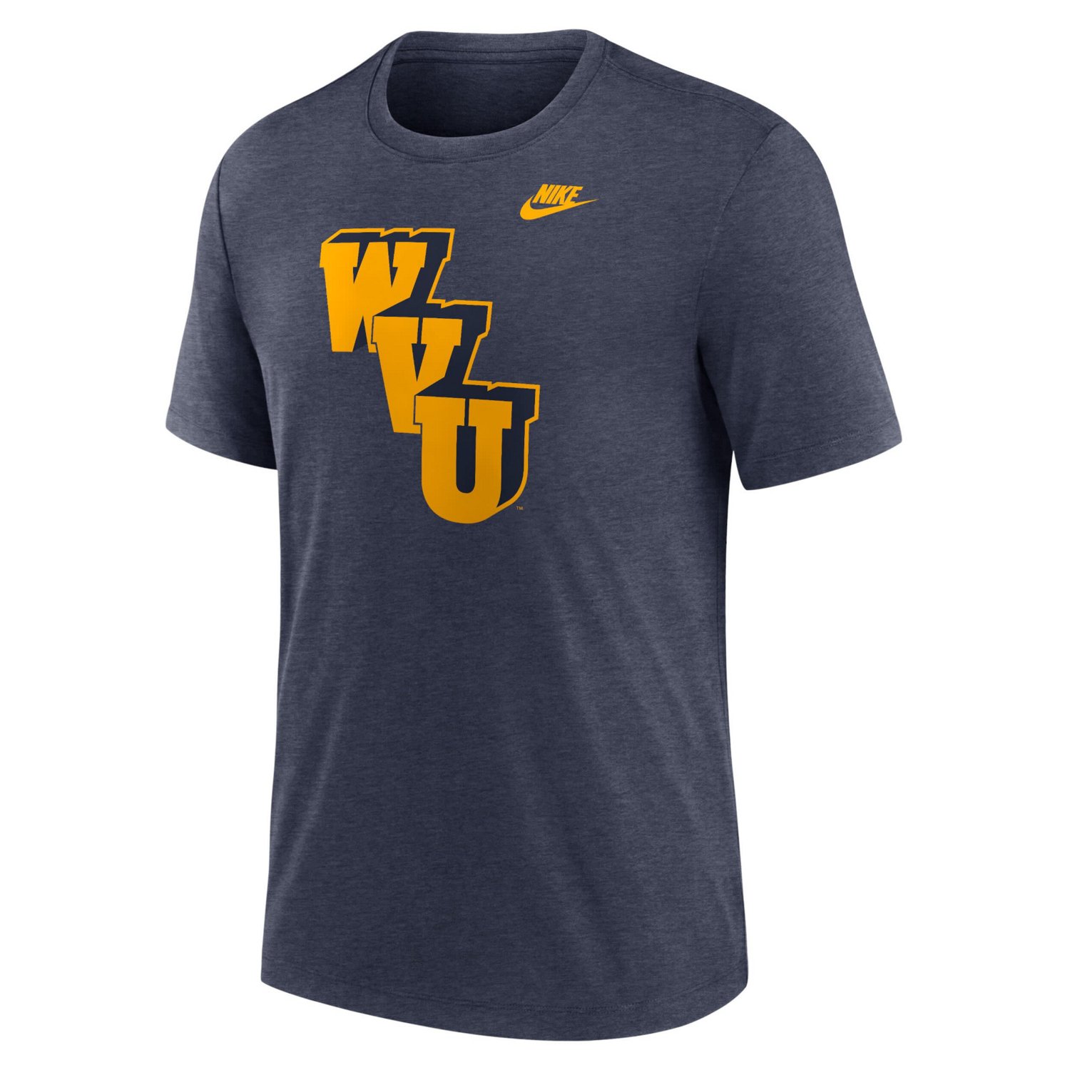 Nike West Virginia Mountaineers Blitz Evergreen Legacy Primary Tri-Blend T-Shirt                                                 - view number 2