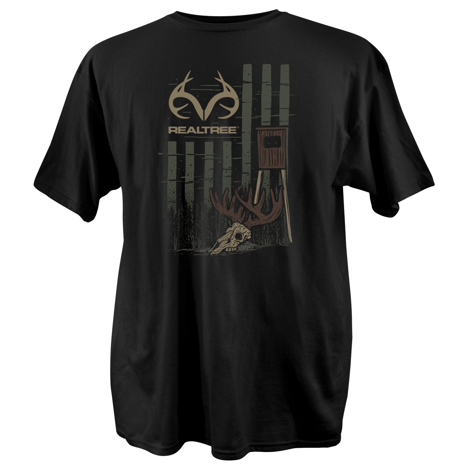 Realtree Men's Deer Stand Flag Short Sleeve T-shirt | Academy