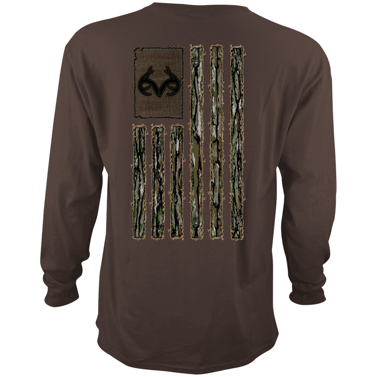 Realtree Men's Original Vertical Flag Long Sleeve Graphic T-shirt - view number 2