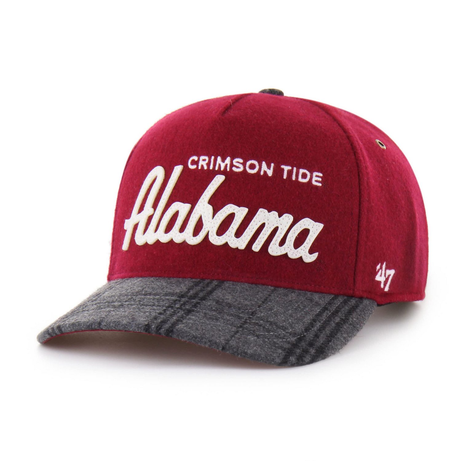 Unisex '47 Alabama Tide Windowpane Plaid Collection Hitch Adjustable Hat - view number 2