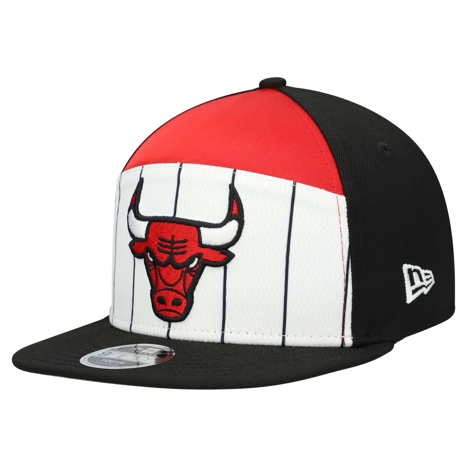 Youth New Era Black Chicago Bulls 2025 NBA Tip Off Split Panel 9FIFTY Snapback Hat - view number 3