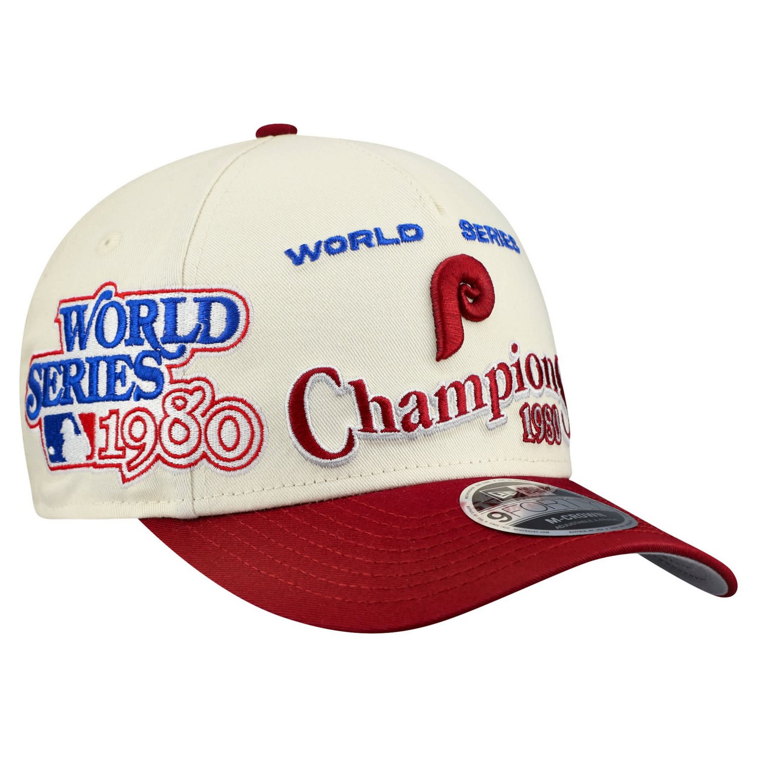 New Era Red Philadelphia Phillies World Series 9FORTY M-Crown A-Frame Adjustable Hat