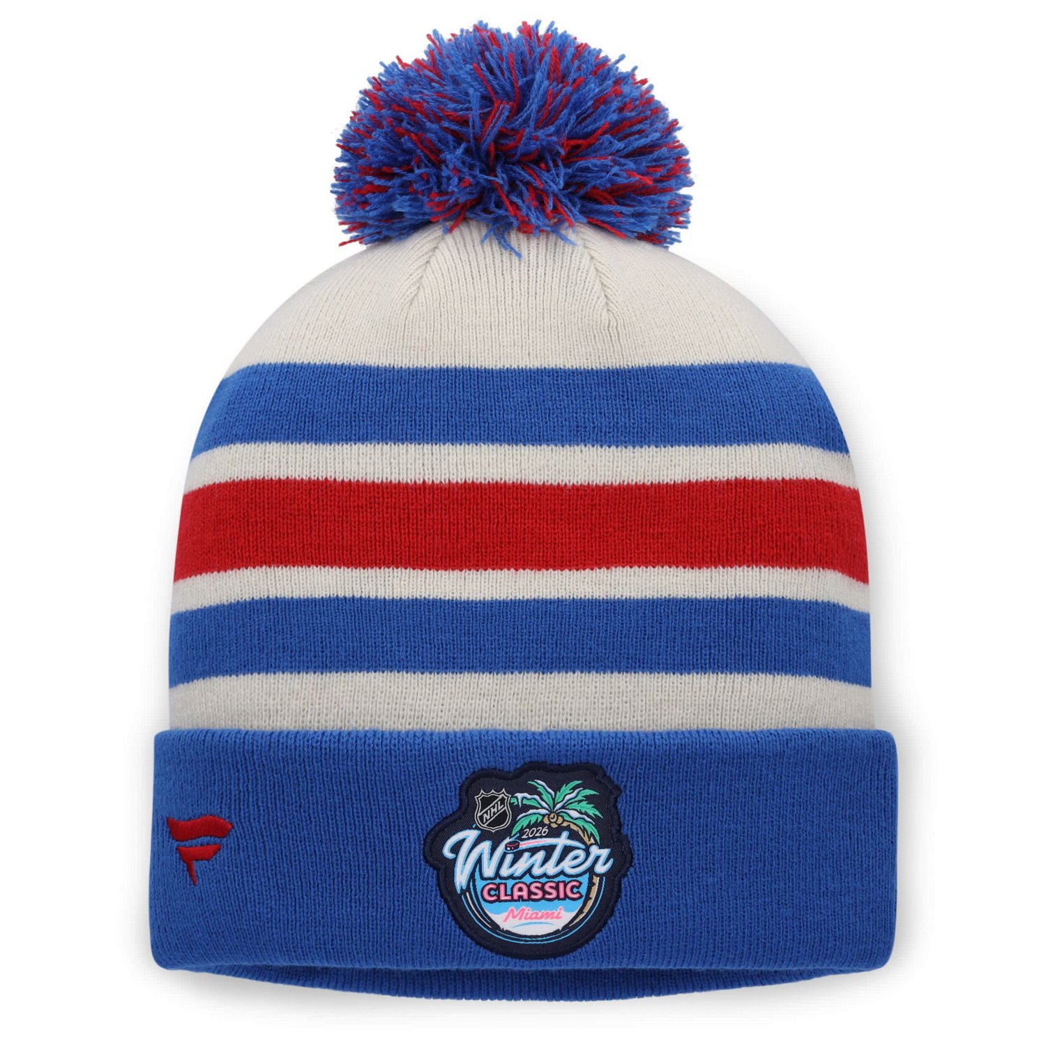 Fanatics Blue New York Rangers 2026 NHL Winter Classic Cuffed Pom Knit Hat - view number 2
