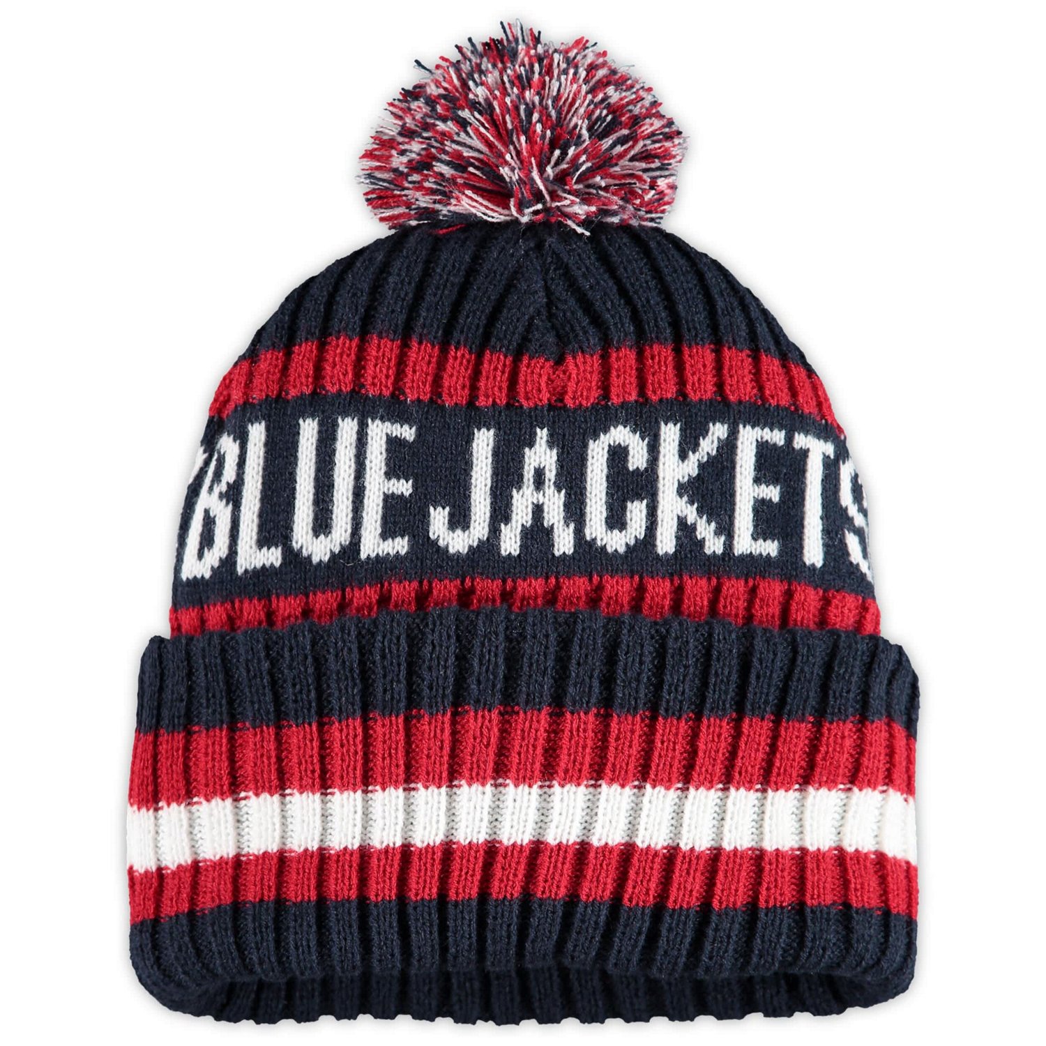 '47 Columbus Blue Jackets Bering Cuffed Knit Hat with Pom - view number 2
