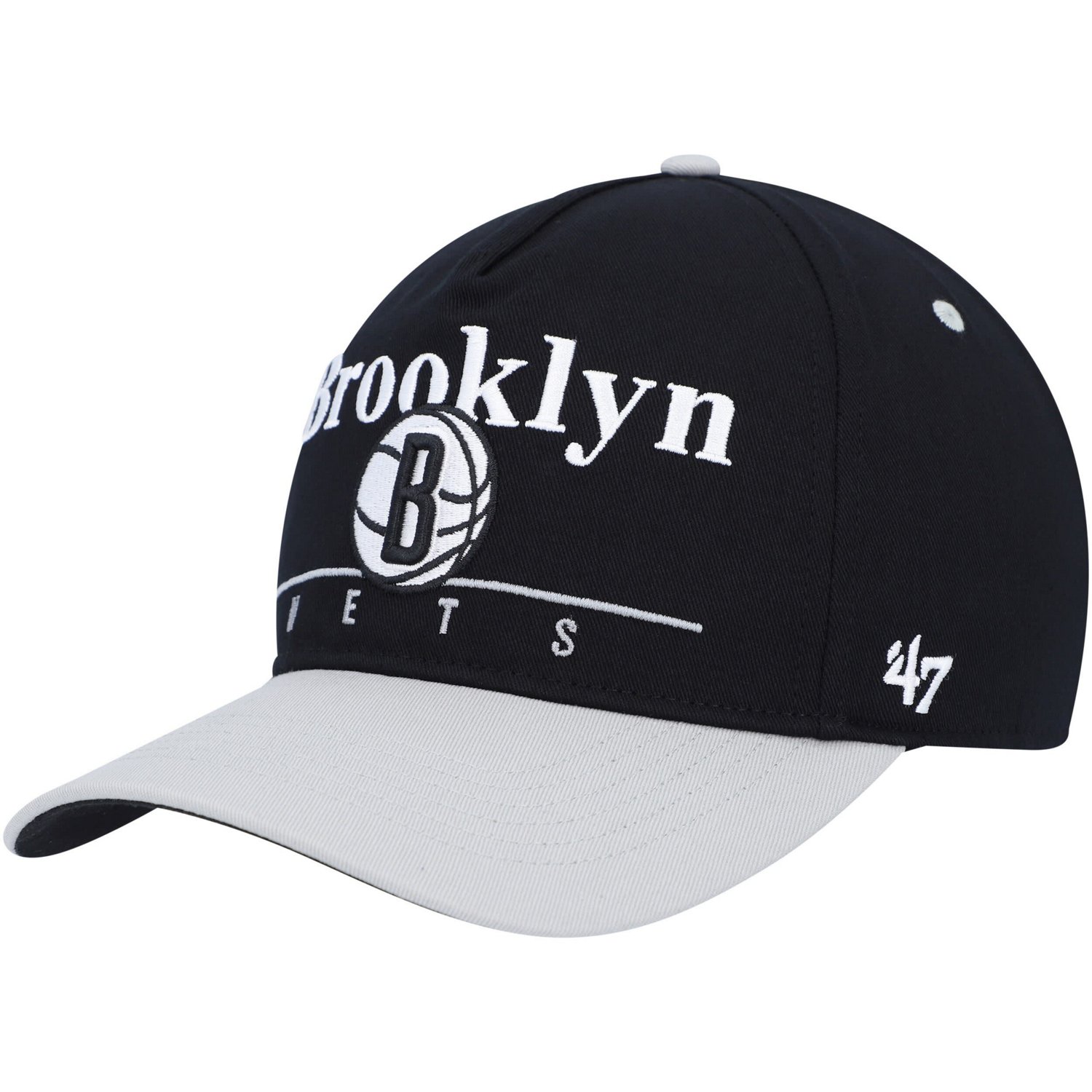 '47 /Gray Brooklyn Nets Super Hitch Adjustable Hat                                                                               - view number 1 selected