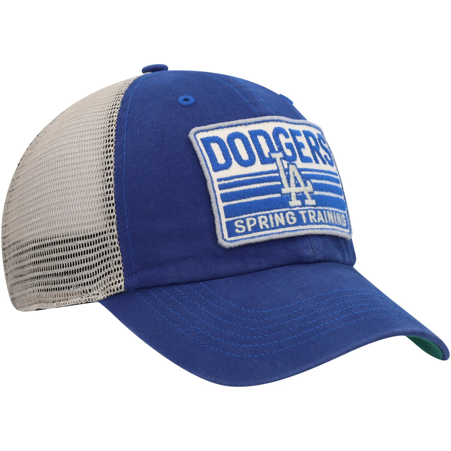 '47 /Tan Los Angeles Dodgers Four Stroke Clean Up Trucker Snapback Hat                                                           - view number 3