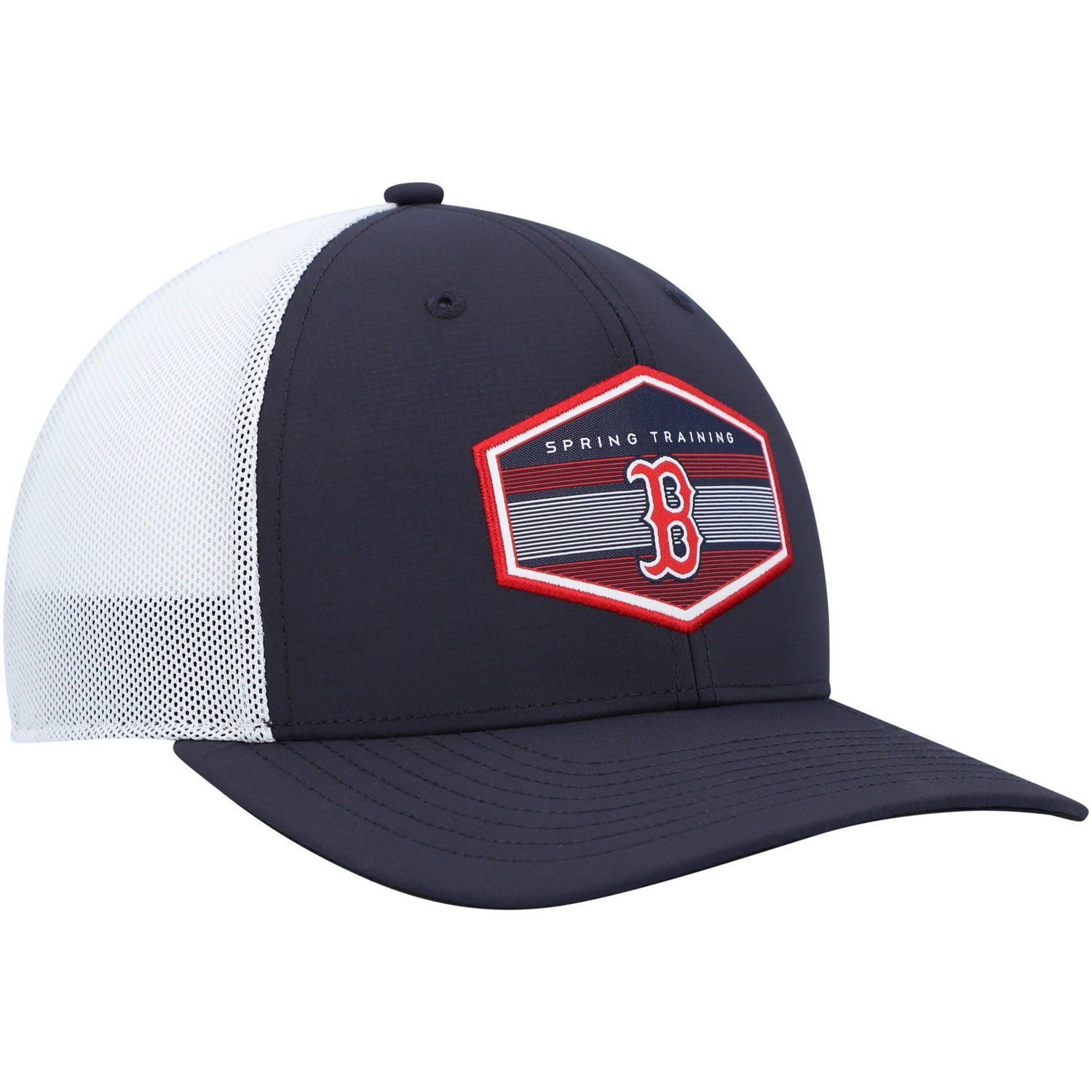 '47 /White Boston Red Sox Spring Training Burgess Trucker Adjustable Hat                                                         - view number 3