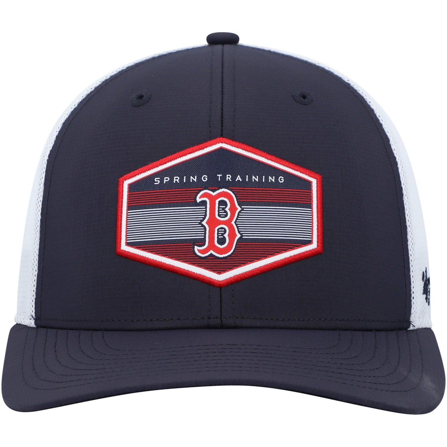 '47 /White Boston Red Sox Spring Training Burgess Trucker Adjustable Hat                                                         - view number 2