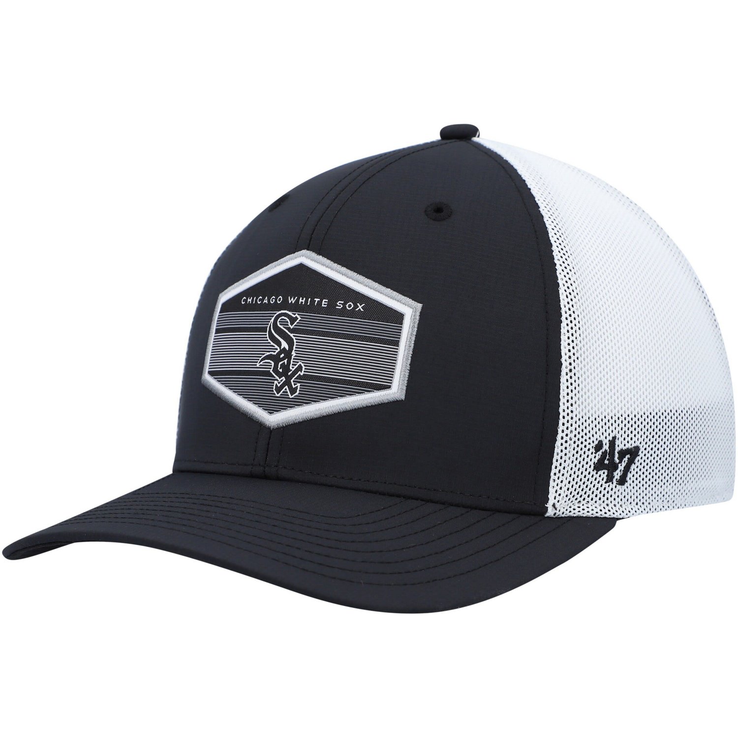 '47 /White Chicago White Sox Burgess Trucker Snapback Hat                                                                        - view number 1