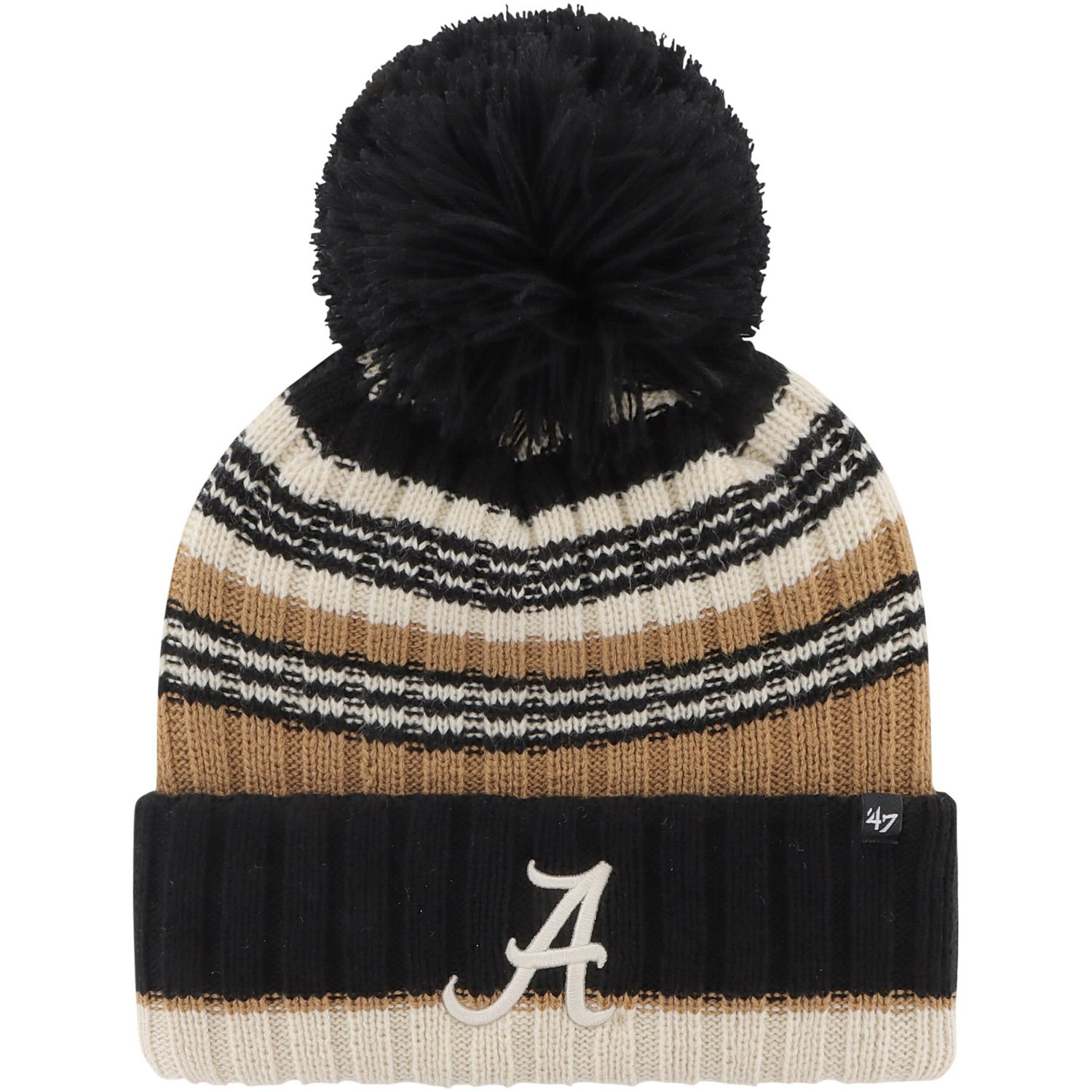 '47 Alabama Crimson Tide Barista Cuffed Knit Hat with Pom