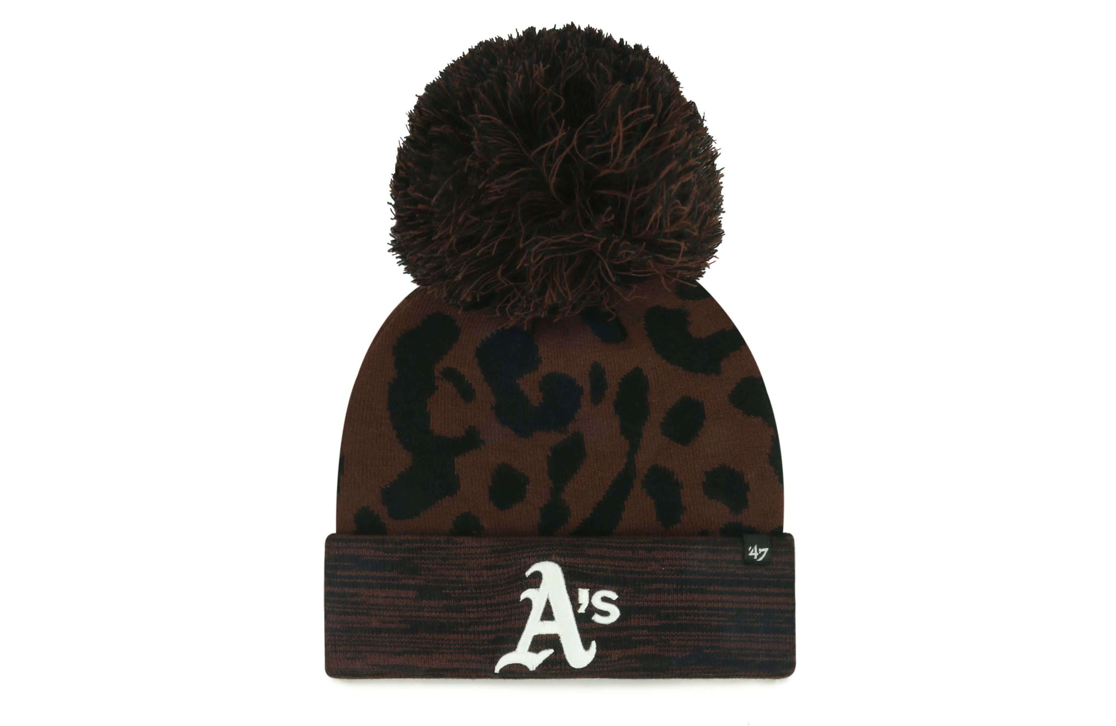'47 Athletics Rosette Cuffed Knit Hat with Pom