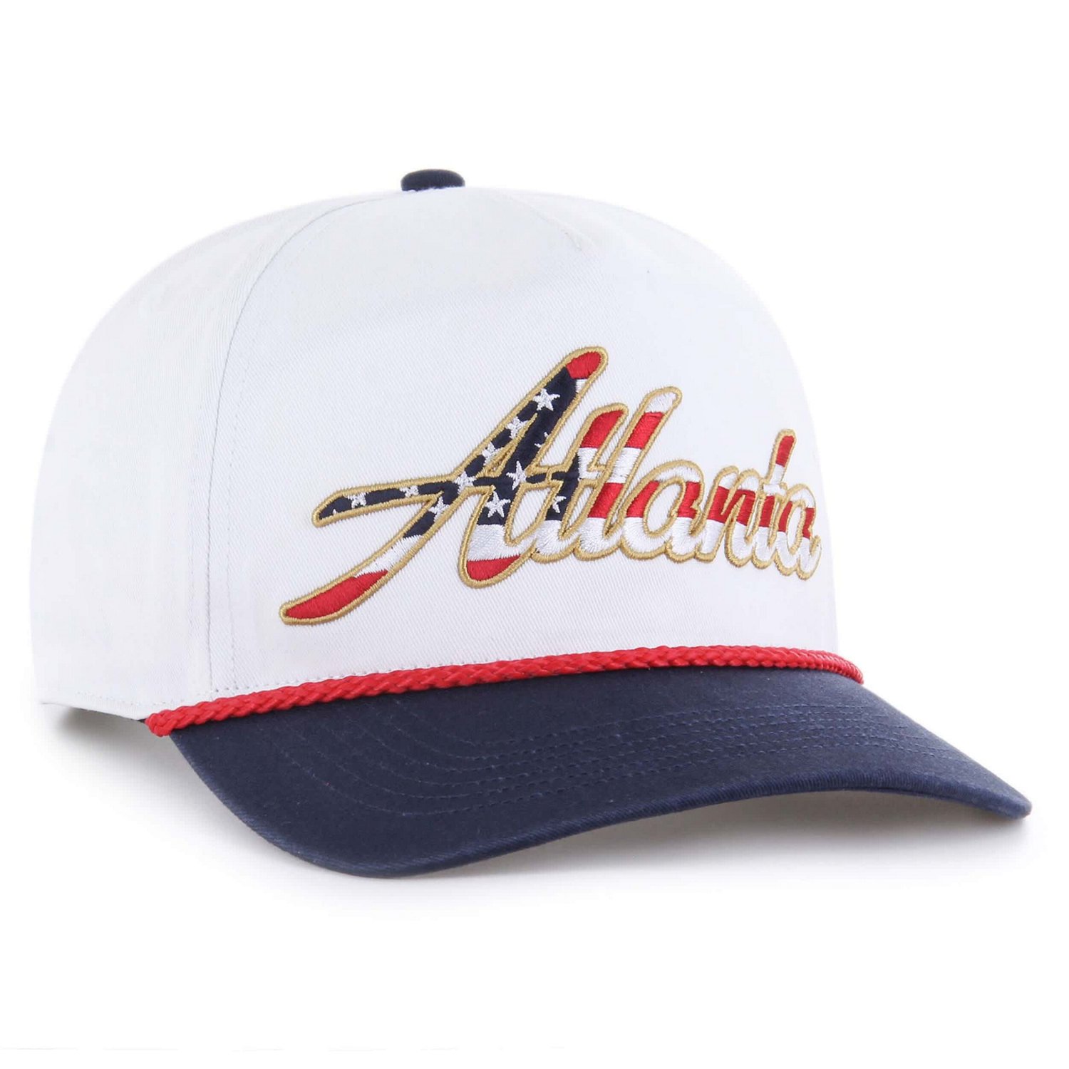 '47 Atlanta Braves Patriotic Overhand Hitch Adjustable Hat - view number 2