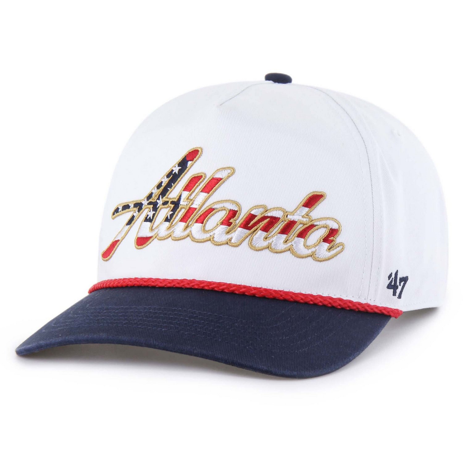'47 Atlanta Braves Patriotic Overhand Hitch Adjustable Hat - view number 1