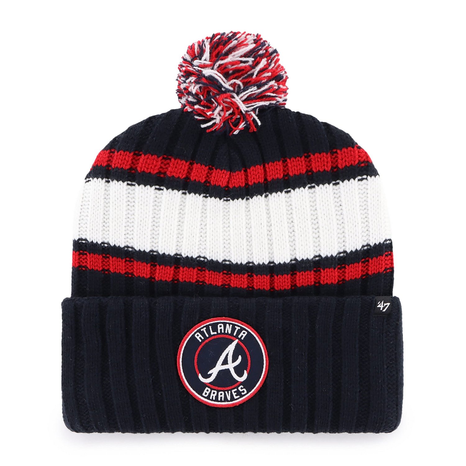 '47 Atlanta Braves Plateau Cuffed Knit Hat with Pom